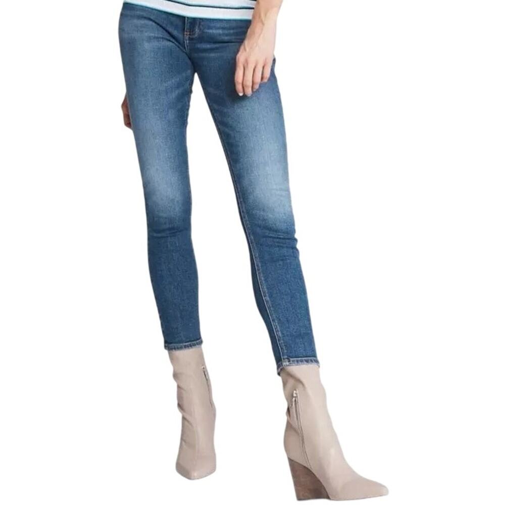 Rag & Bone Cate Skinny Jeans Mid Rise Ankle Medium Wash Slim Fit Indigo 29x27